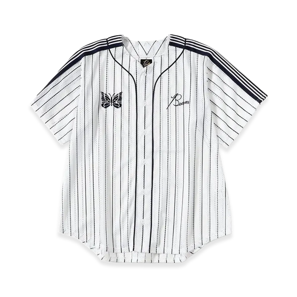 BEAMS x NEEDLES Baseball Shirts "White"
