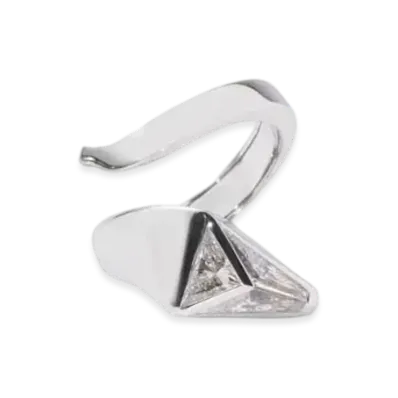 PRADA Eternal Gold Snake Ring in White Gold and Laboratory-Grown Diamonds
