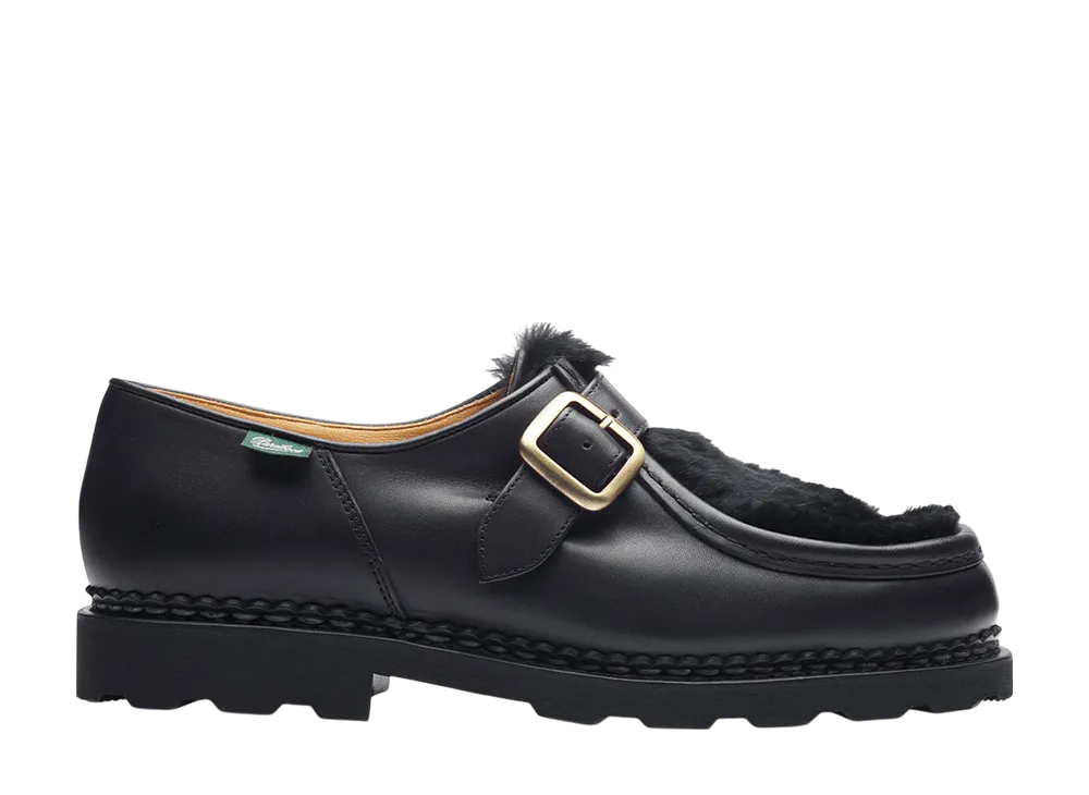 Paraboot Michael bride "Lisse noir/lapin noir"