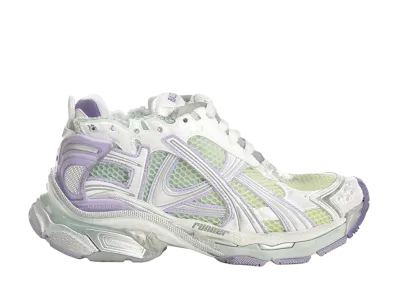 BALENCIAGA Women's Runner Sneaker "White/Purple"
