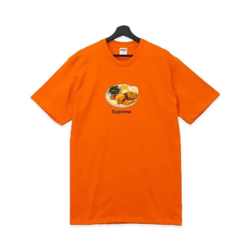 シュプリーム チキン ディナー Tシャツ "オレンジ"