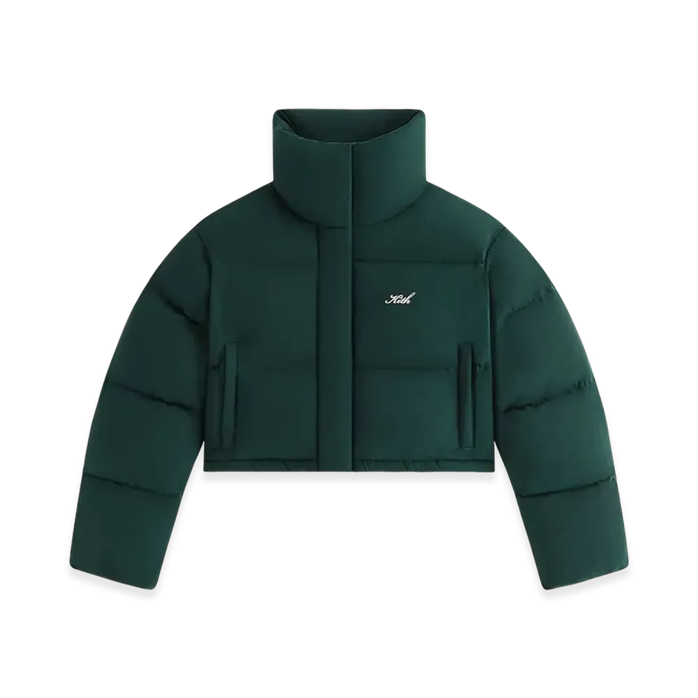 Kith Women Shae Cropped Denim Puffer "Stadium"