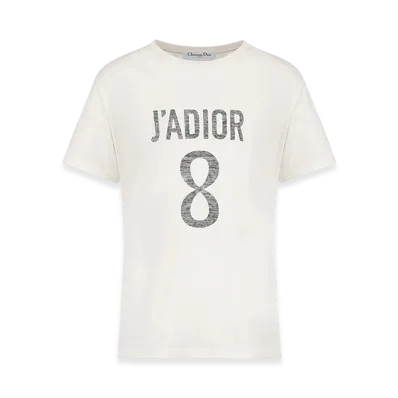 Dior Women's J'adior 8 T-Shirt Linen Jersey "White"