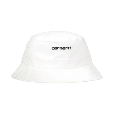 Carhartt WIP Hat Hat Script Bucket Hat Script Bucket Hat "White"