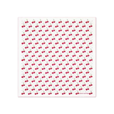 Louis Vuitton x Takashi Murakami Printed shawl monogram cherry "White"