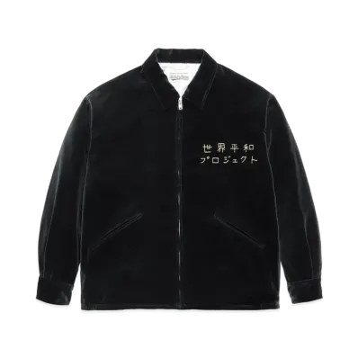 WACKO MARIA VELOUR VIETNAM JACKET "Black"
