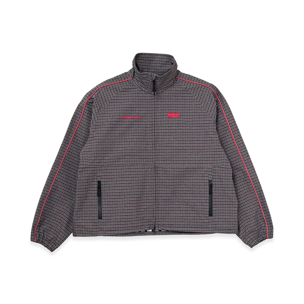 TTTMSW x SNOW HILL 3layer Track Jacket "Brown Check"