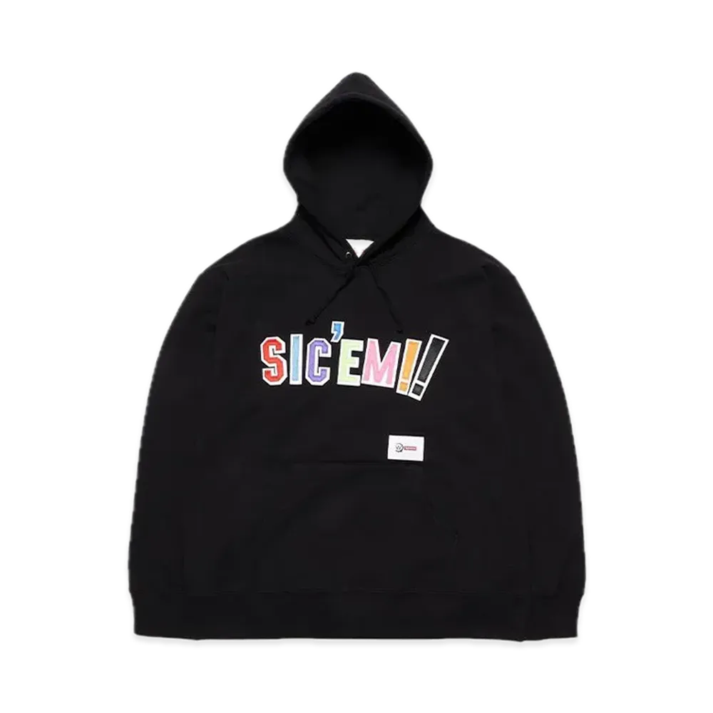 Supreme x WTAPS Sic'em! Hooded Sweatshirt "Black"