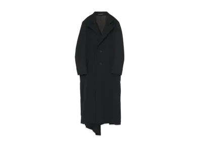 Yohji Yamamoto WOOL GABARDINE BACK TUCK C "Black"