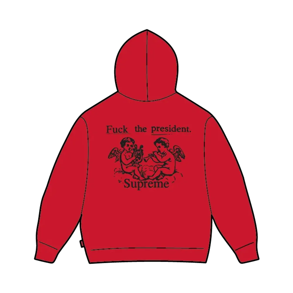 Supreme President Hooded Sweatshirt "Red"