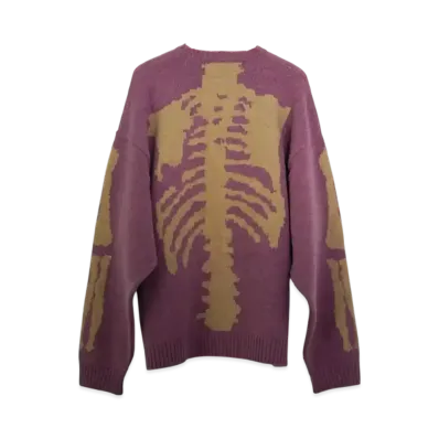 KAPITAL 5G Wool Bone Creew Sweater "Purple"