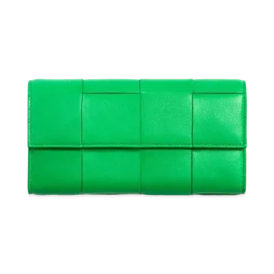 Bottega Veneta Flap Wallet "Parakeet”