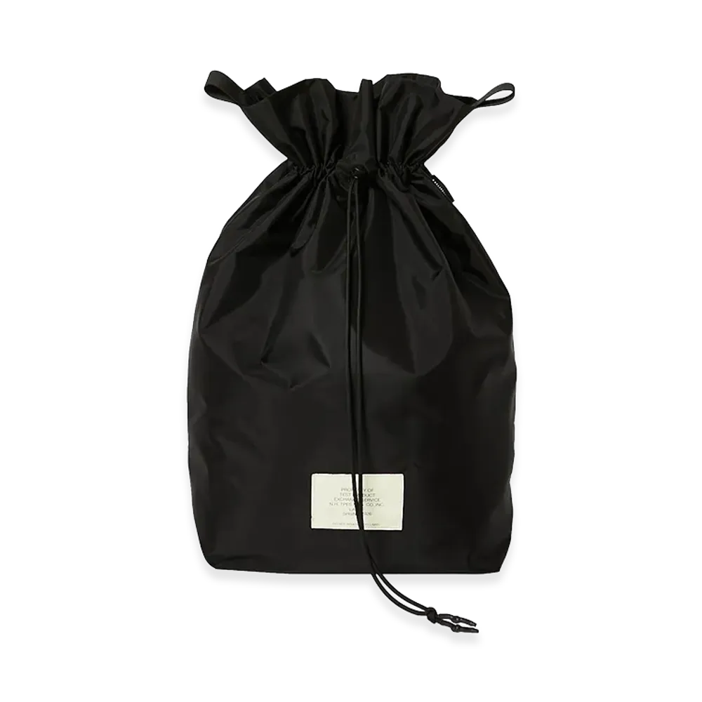 N.HOOLYWOOD TEST PRODUCT EXCHANGE SERVICE N.Hoolywood Tpes × Outdoor Products / Drawstring Bag(Large) "Black"