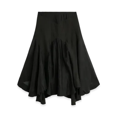 OUR LEGACY Women's Petti Skirt "Noir Bloom Ethereal Veil"