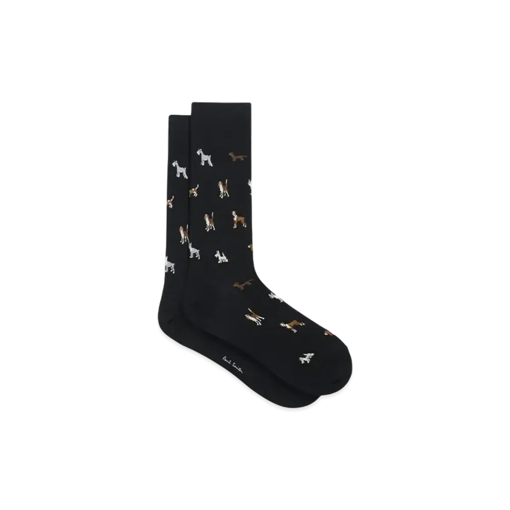 Paul Smith Dog Socks "Black"
