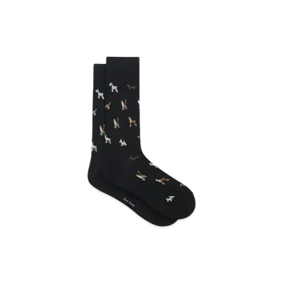 Paul Smith Dog Socks "Black"