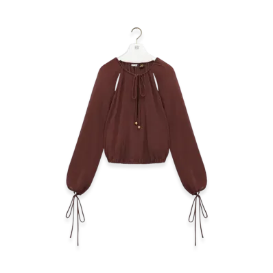 LOEWE Blouse "Coffee"