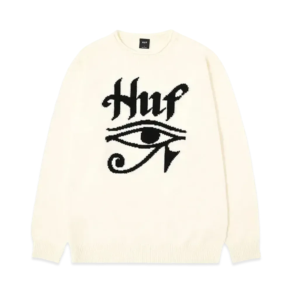 HUF Horus Jacquard Sweater "Bone"