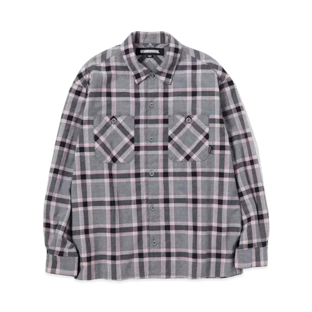 NEIGHBORHOOD Neoncheck Shirt LS "Pink"