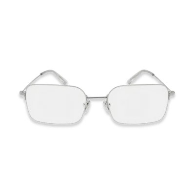 BALENCIAGA Invisible Rectangle Sunglasses "Clear"
