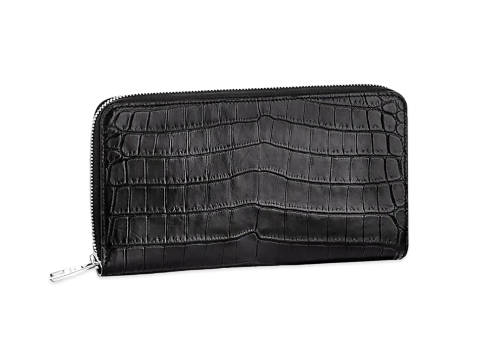 ルイヴィトン ジッピー・オーガナイザー クロコダイル・マット "ノワール" N92151