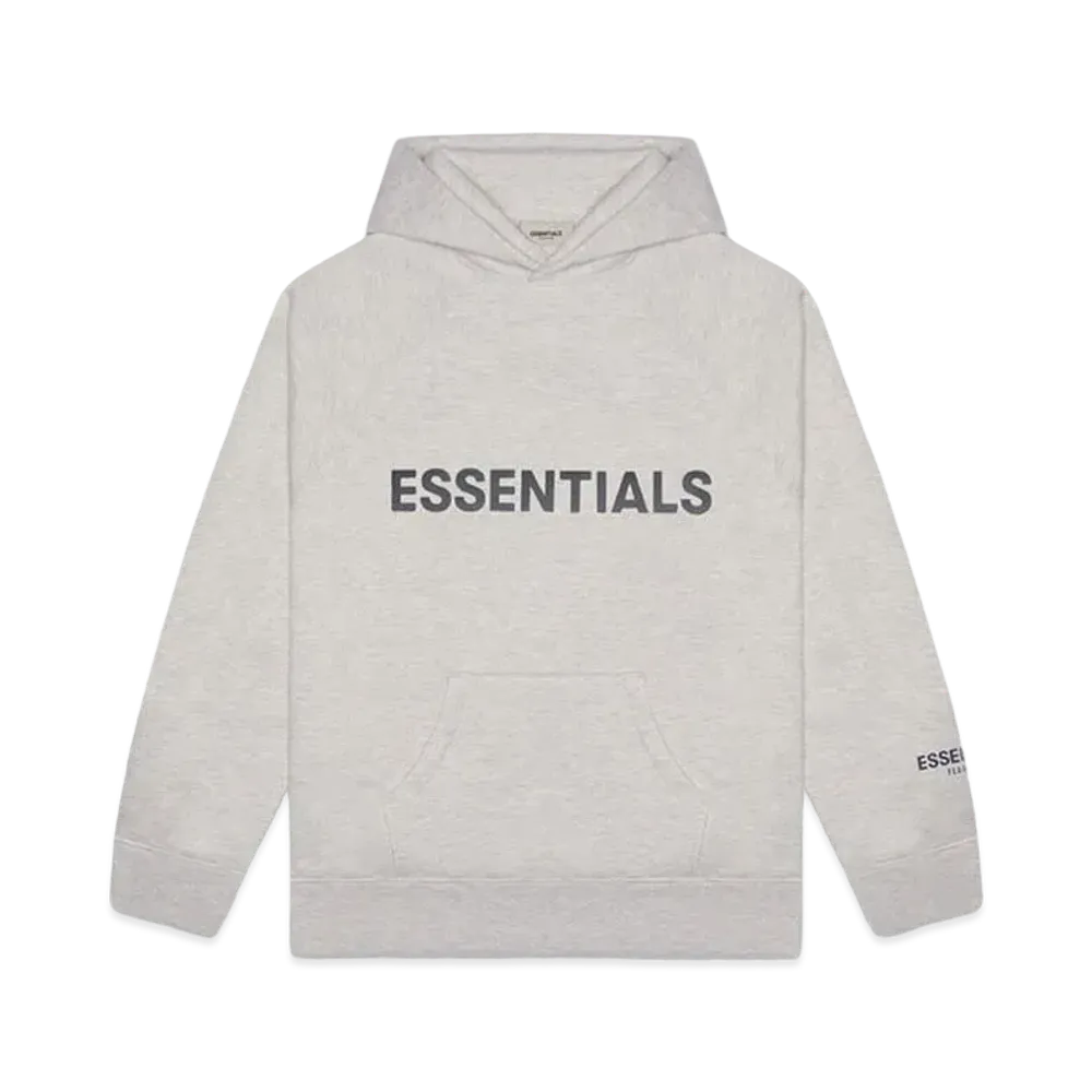 FEAR OF GOD ESSENTIALS 3D Silicon Applique Pullover Hoodie "Oatmeal"