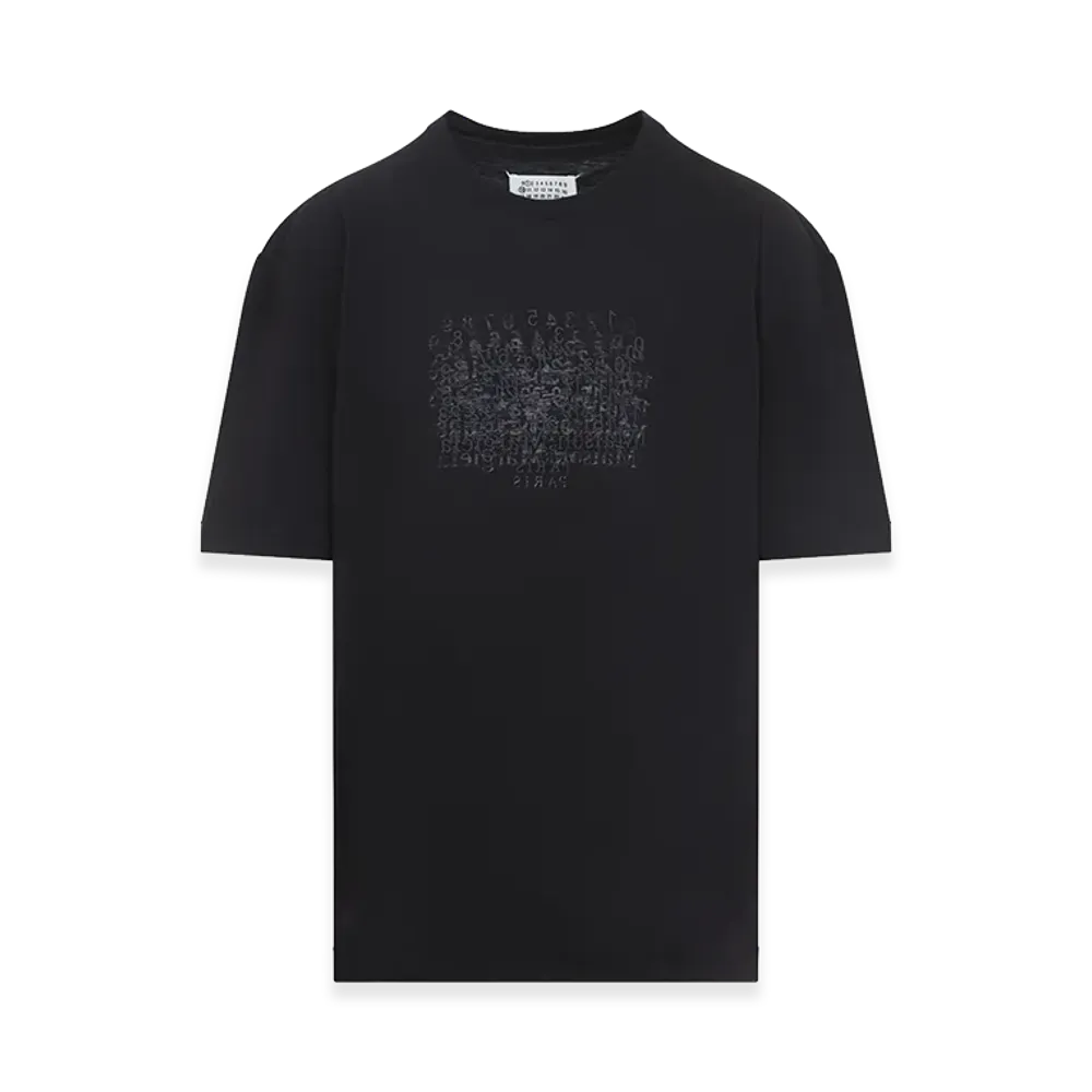 Maison Margiela Embroidered Cotton T-Shirt "Black"