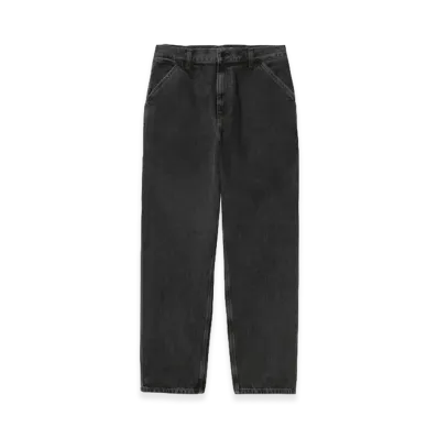 Carhartt WIP Single Knee Pant "Black/Stone Washed"