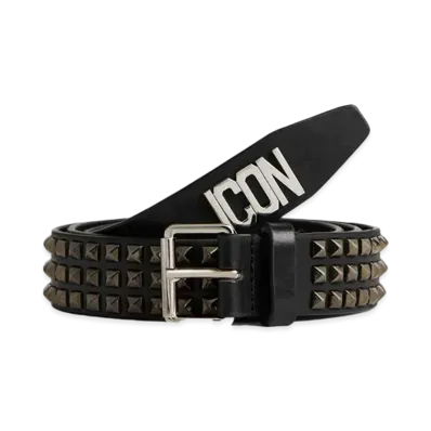 Dsquared2 Icon Clubbing Buckle Belt "Black"