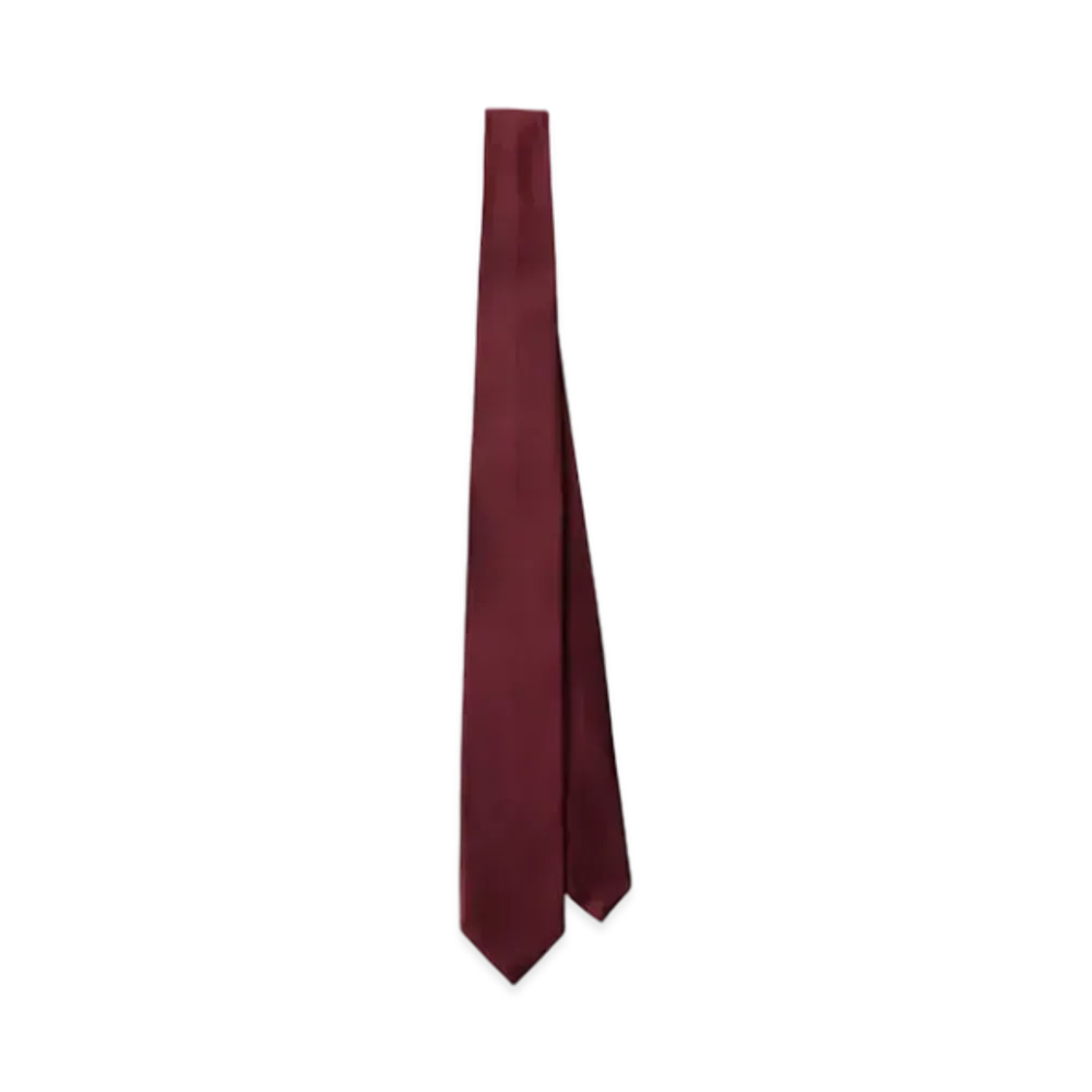 PRADA Silk Tie "Wine Red"