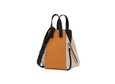 LOEWE Small Hammock Bag In Classic Calfskin "Amber / Light Oat"