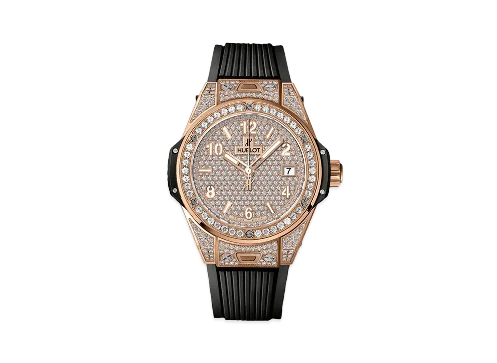 HUBLOT Big Bang One Click King Gold Full Pave 39mm