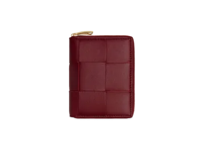 Bottega Veneta Zip Around Wallet "Bordeaux"