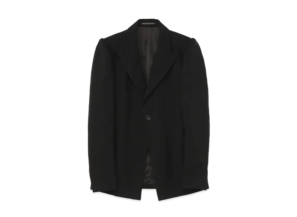 Yohji Yamamoto CU/RY TUXEDO GATHER DESIGNED SLEEVE J "Black"
