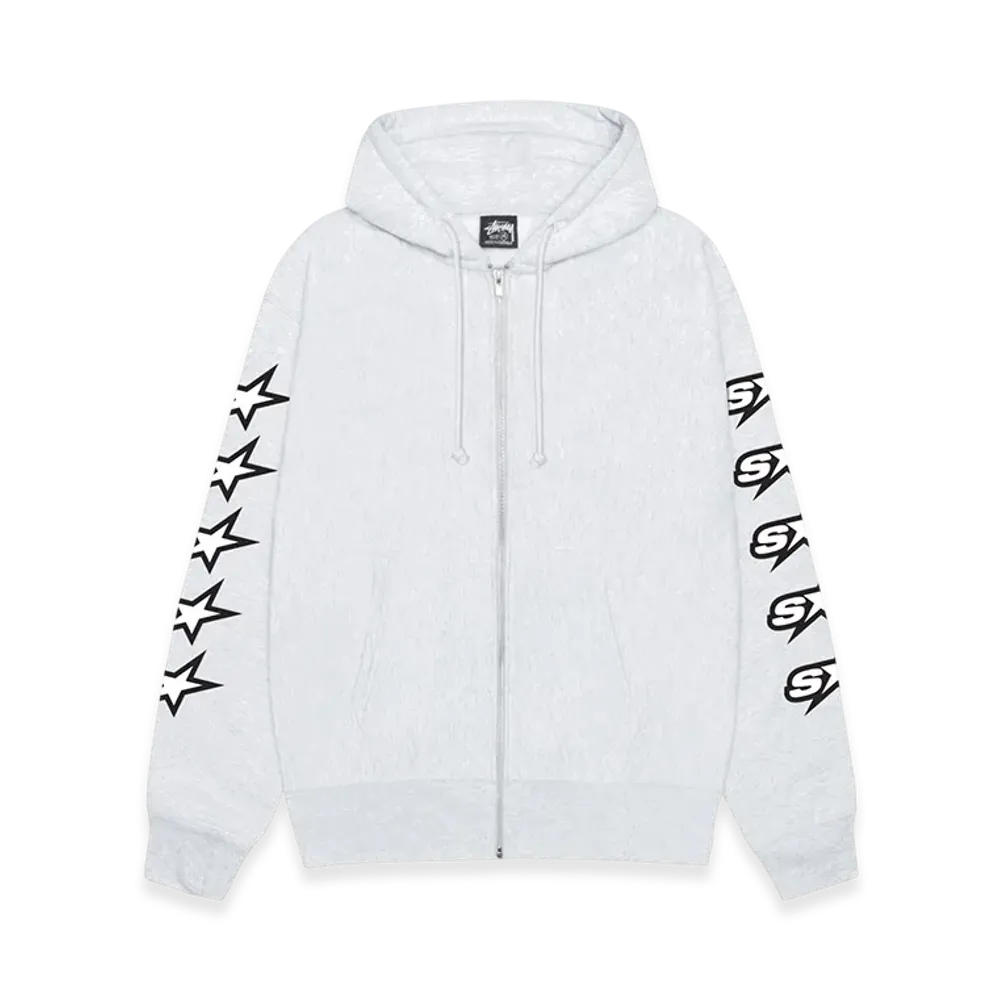 Stussy Speedway Zip Hoodie "Ash Heather"
