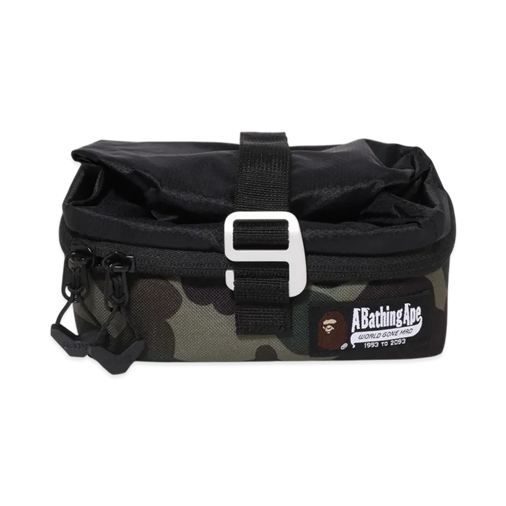 A BATHING APE Bape Camo Bag In Cooler "Green"