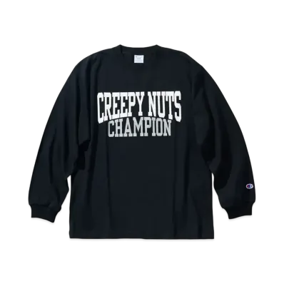 Champion x Creepy Nuts Long Sleeve T-Shirt "Black"