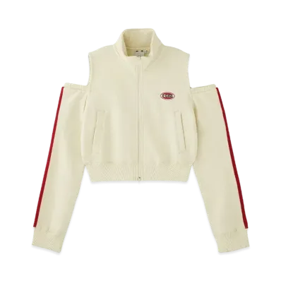 X-Girl Off The Shoulder Track Jacket "White"