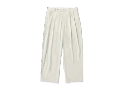 A.PRESSE High Density Weather Cloth Trousers "Ecru"
