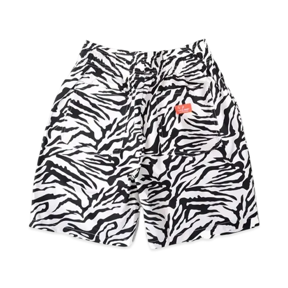 COOKMAN Chef Short Pants Zebra "White/Zebra"