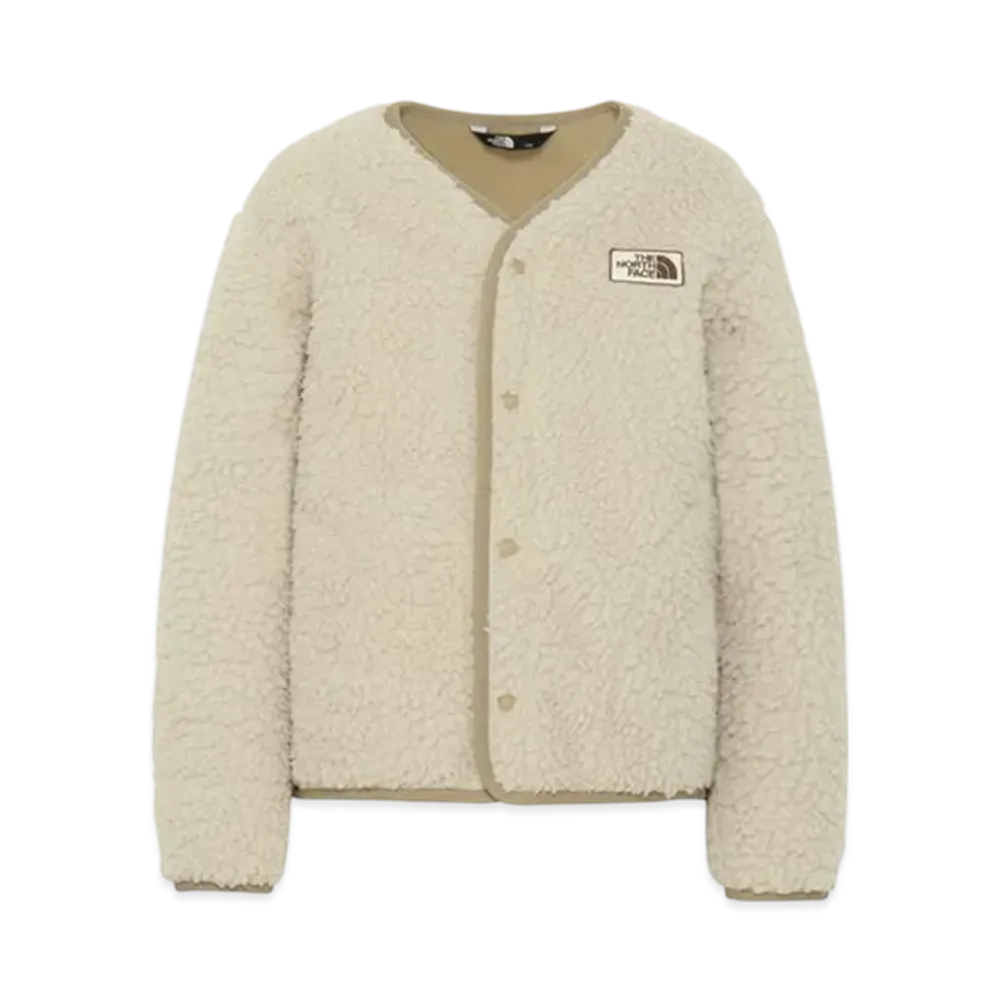 The North Face Kids Cuddle Fleece Cardigan "Fossil Ivory"
