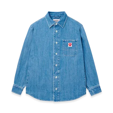 Carhartt WIP L/S Nash Shirt "Blue(Stone Washed)"