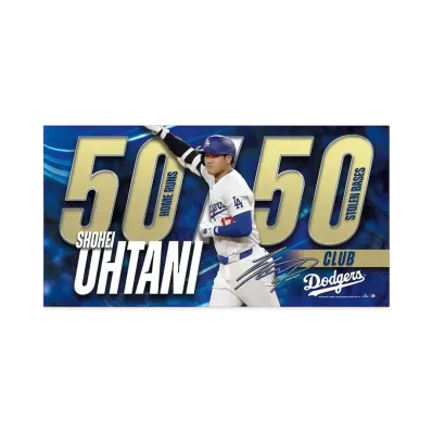 MLB Los Angeles Dodgers Shohei Ohtani 50-50 Towel 22x42