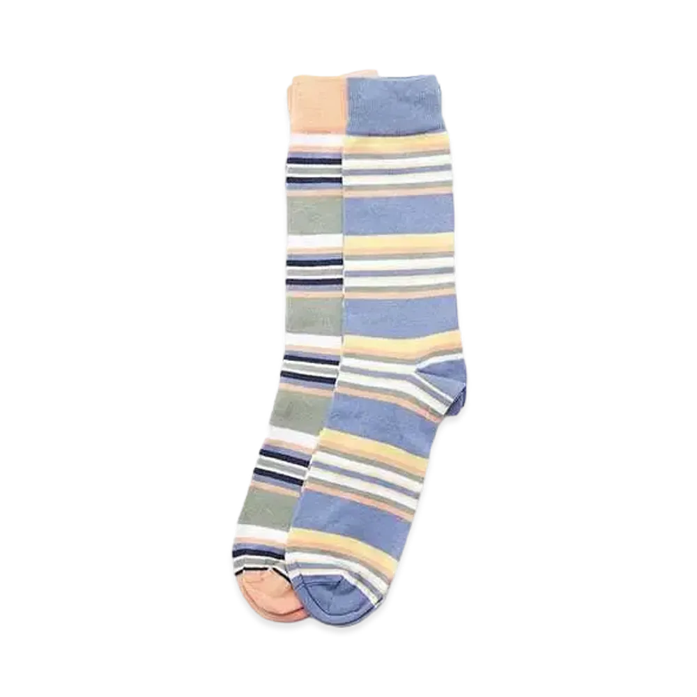 Barbour Multi Stripe Socks "Blue"