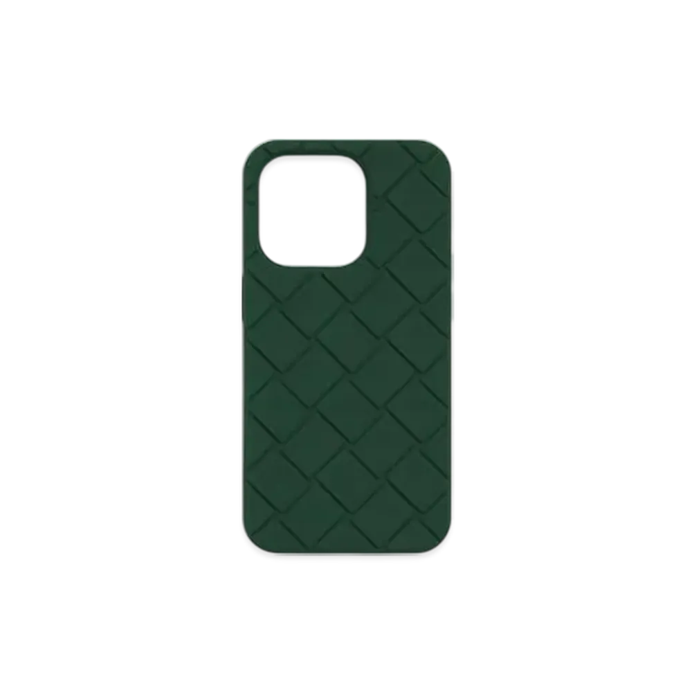 Bottega Veneta Tech Rubber iPhone 14 Pro Case "Emerald Green"