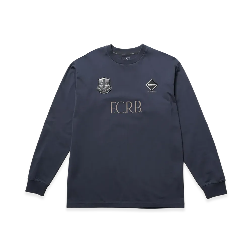 F.C.Real Bristol Lettered L/S Tee "Navy"
