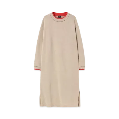 Paul Smith Womens Accent Color Knit Dress "Beige"