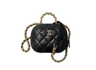 CHANEL Small Vanity Case Lamskin "Black"
