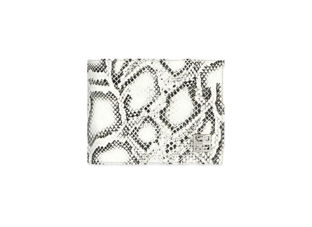 GIVENCHY Wallet in Python Effect Leather "Black/White"