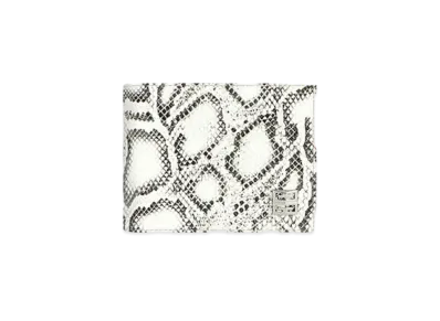 GIVENCHY Wallet in Python Effect Leather "Black/White"